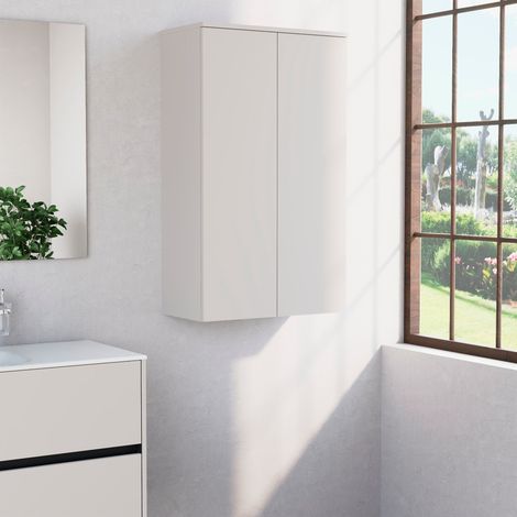 Inda - Colonna bagno con 2 ante e 3 ripiani 60x102 cm - Perla (1/3)