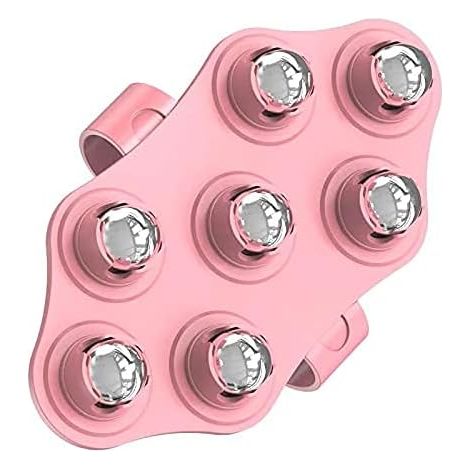 Guanti da massaggio con sfera rotante, anticellulite, sollievo dal dolore muscolare, massaggiatore rilassante, strumento per il sollevamento di collo, schiena, spalle e glutei (1/5)