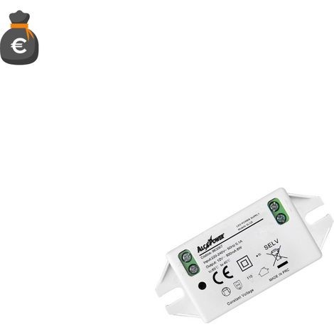 Alcapower Alimentatore Switching IP20 12V 6W 0.5A per Illuminotecnica, Convertitore Compatto ad Alta Efficienza Energetica, Protezioni Integrate