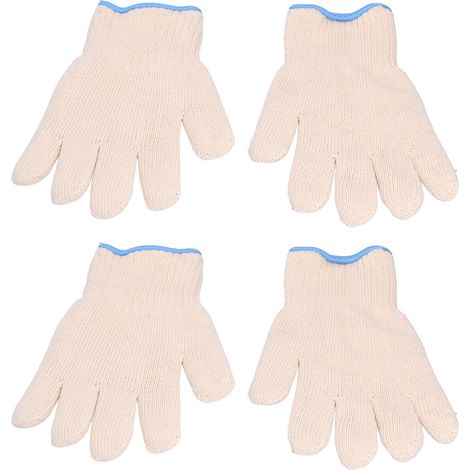 2 paires de gants thermiques isolants résistants à la chaleur jusqu'à 300 °C, antidérapants et anti-brûlures, pour barbecue et four. (1/5)