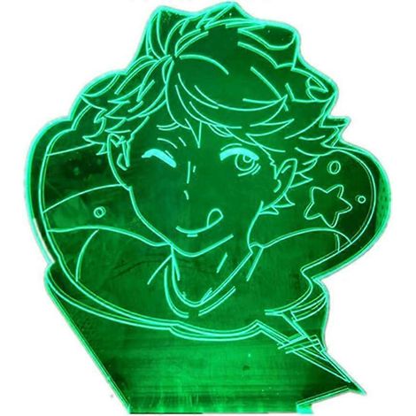 Veilleuse LED 3D à illusion SCSYV IWA-CHAN OIKAWA, lampe anime avec télécommande tactile et 7/16 couleurs changeantes, cadeau de Noël. (1/5)