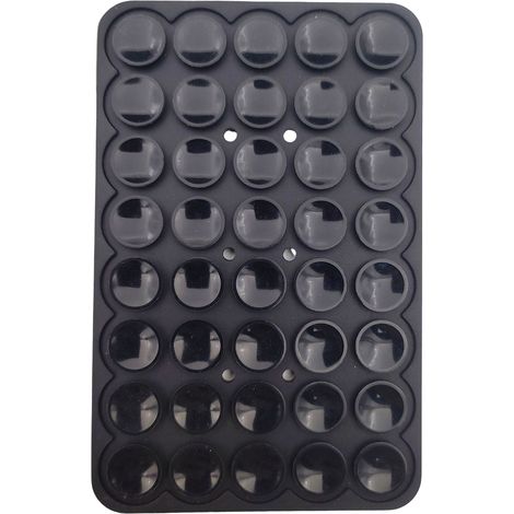 Support de Coque de Téléphone à Ventouse en Silicone,Double Face Coque de Téléphone à Ventouse Mains Libres Support Téléphone(Noir) (1/5)