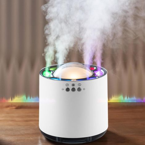 Humidificateur ultrasonique avec détection sonore dynamique six buses plusieurs modes brumisation pour ambiance confortable (1/5)