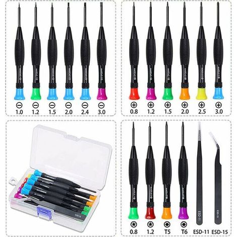 Mini Screwdriver Set For Fixing Glasses Watch Computer Jewelry Phone Magnetic Screwdriver Set Clock Screw Driver 18pcs Small (1/5)