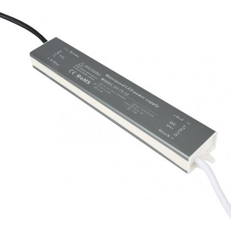 Wasserdichter Transformator 75w 12v ip68 2x4x24 cm