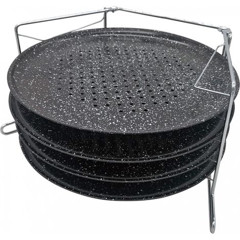 Juego de 4 bandejas para hornear pizza Kinghoff KH-1553 (1/4)