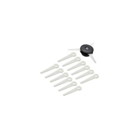 Testina per decespugliatore + 12 lame di taglio per STIHL POLYCUT 6-3 FS40 FS45 FS46 FS50 - Crezuo