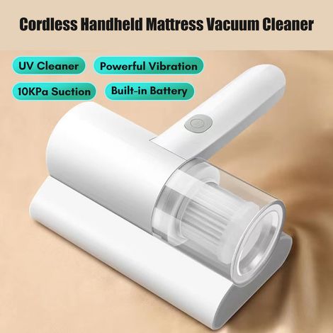 Eosnow Materasso compatto Pulsante aspirapolvere portatile UV 1200Mah 10kpa potente aspirazione per pulire i cuscini del letto divano tappeto 7.4V (1/5)