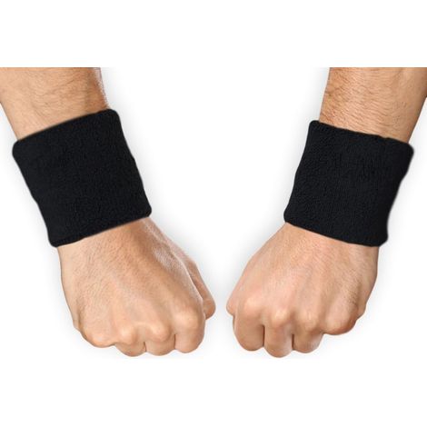 Bracelets anti-transpiration pour le sport - Bracelets en coton éponge doux et absorbant l'humidité pour femmes et hommes (1/5)