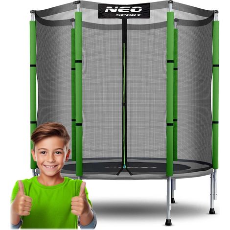 Garden trampoline for children 140 cm 45 ft neo sport 88 (1/5)