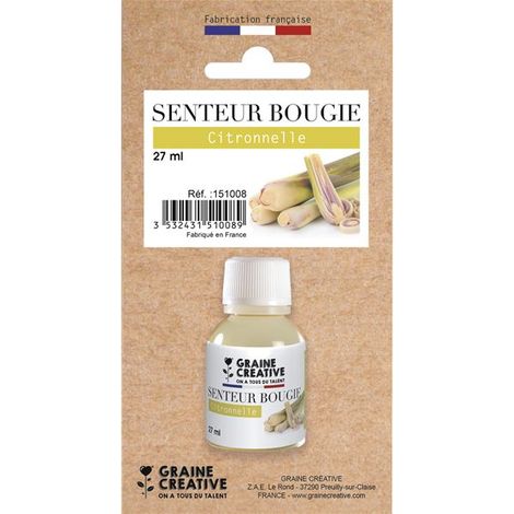 Graine Créative - Parfum à bougie 27 ml Citronnelle (1/2)