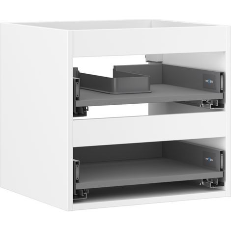 Mexen Box-A corps du meuble sous-vasque 50 cm, 2 tiroirs, blanc mat - 91AX0-0500-470-2-01 (1/5)