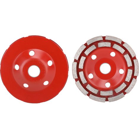 Meule à boisseau de 125 mm, anti-poussière, à double rangée, pour meuleuse d'angle de 125 mm.