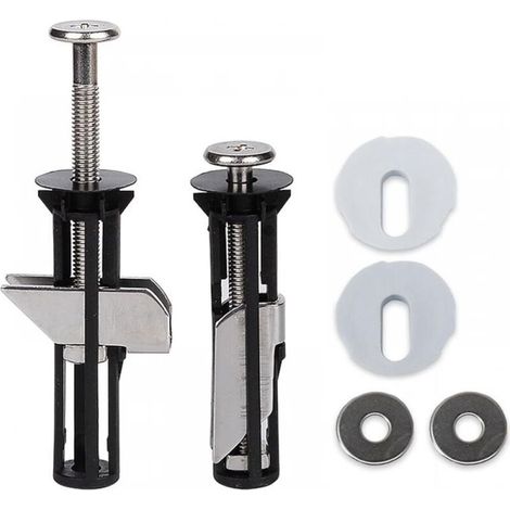 Universal Toilet Seat Bolts and Screws, Toilet Seat Fixing Quick Release Hinge Fixing, Toilet Seat Replacement Kit Easy Installation(2Pcs) (1/5)