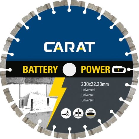 Carat Diamanttrennscheibe UNIVERSAL BATTERY POWER 230 mm Durchmesser CBP2303000