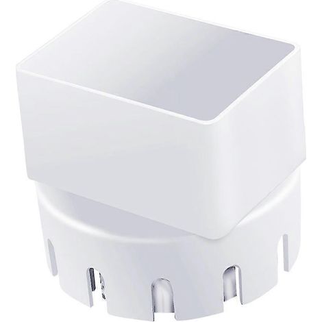 Dachrinnen-Fallrohradapter (3" x 4" quadratischer Dachrinnenadapter zum Abflussrohr) passend für 3 oder 4" (1/5)