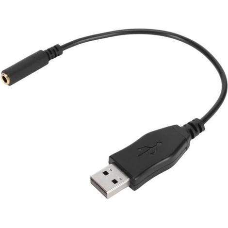 Adaptador USB A a conector de 3,5 mm - Audio digital para PC y PS5 - Plug and Play (1/4)