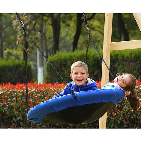 Aqrau Nest Garden Swing, Balançoire pour enfants pour aire de jeux de jardin intérieure, Capacité 100 kg (1/5)