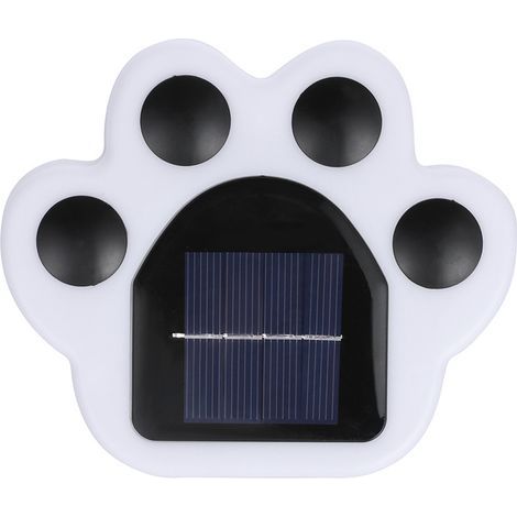 Lampe solaire d'extérieur au sol, lumière de chemin à LED, lumière solaire extérieure de jardin, lumière solaire de jardin pour pelouse, terrasse, allée, passerelle, patio blanc (1/5)