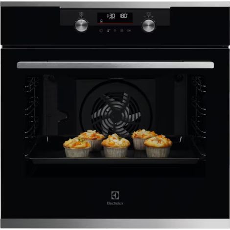 Electrolux KODDP66X SurroundCook 500 Forno da incasso Elettrico Multifunzione 72 L Classe A+ Pirolitico SteamBake 45 Programmi (59x60x57 cm) colore Nero (1/5)