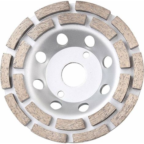 Disque Diamant à Meuler Béton et 492" Meule Double Rangée pour Marbre Granit Ciment 125 x 22.23 mm 4.92 0.87 Pierre (1/5)