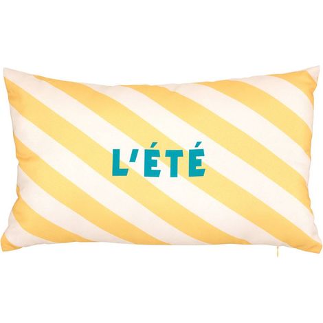 Cojín de exterior para piscina 30x50cm amarillo - Atmosphera créateur d'intérieur