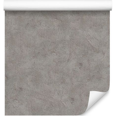 Papel pintado moderno de hormigón gris para salón y dormitorio, 50x1000 cm. (1/5)
