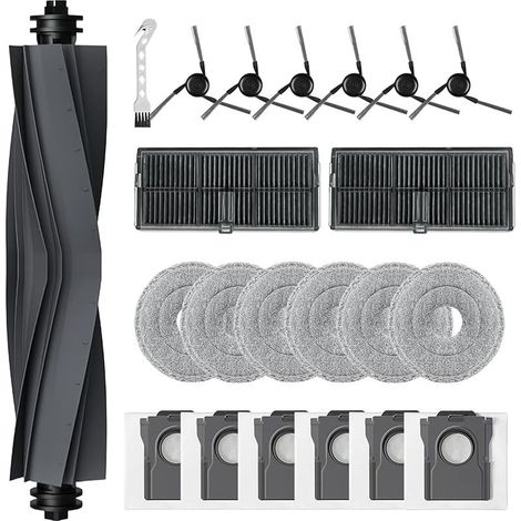 22 accessoires pour Dreame L10s Ultra Gen 3/X40 Ultra/L40 Ultra/X40 Ultra Complete/X40 Master/L50 Ultra AE/Mova P50 Pro Ultra,Brosse Principale/Latérales Sacs à Poussière Tampons de Nettoyage Filtre (1/5)