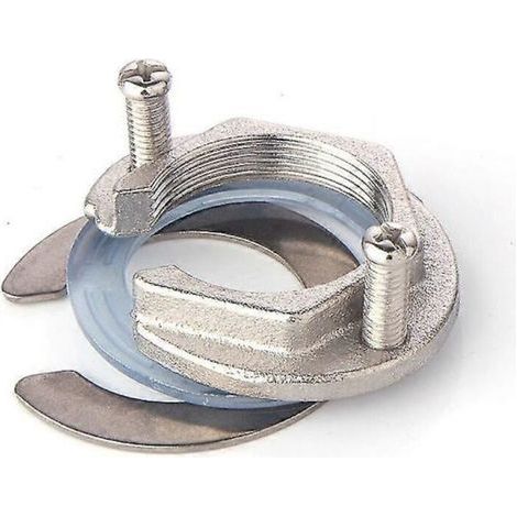 Befestigungsmuttern-Set aus Edelstahl für Armaturen. Befestigungsteil für Einlocharmaturen. Kontermuttern-Set, geeignet für Küchenspülen.