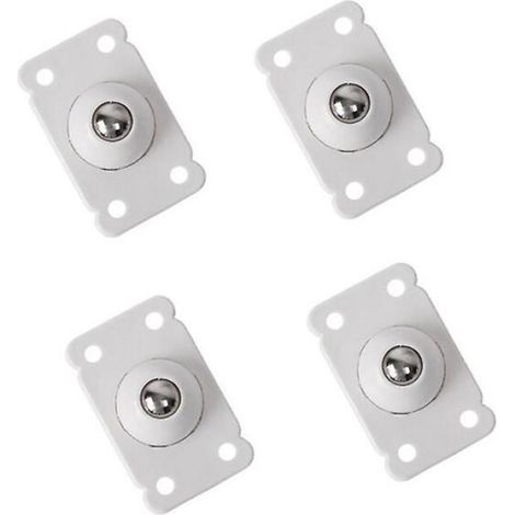 Roulettes Universelles - Auto-Adhésives - 360 Degres - Pour Meubles Boites Rangement - 4 Pieces