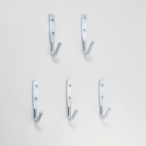 Set di 5 ganci MOTTEZ modello medio, H.9,5 x L.4,5 x P.4,5 cm MOTTEZ