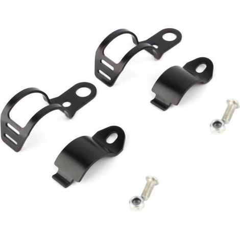 HOXILEELEOSupport de clignotant moto pinces de relocalisation de fourche 30-43mm, noir HNH (1/3)