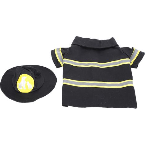 Vêtements de pompier pour chien, veste et chapeau inclus, accessoires pour animaux de compagnie, taille XL. (1/5)