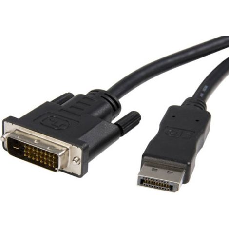 Câble de raccordement TECHly DisplayPort / DVI 3.00 m noir ICOC-DSP-C-030 Câble DisplayPort D626941 (1/4)