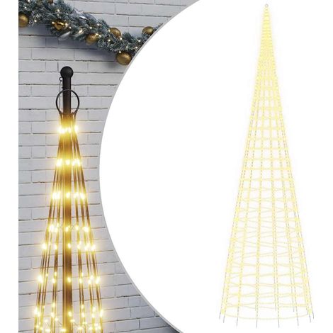 vidaXL Árbol de Navidad 3000 LED blanco cálido 800 cm (1/2)