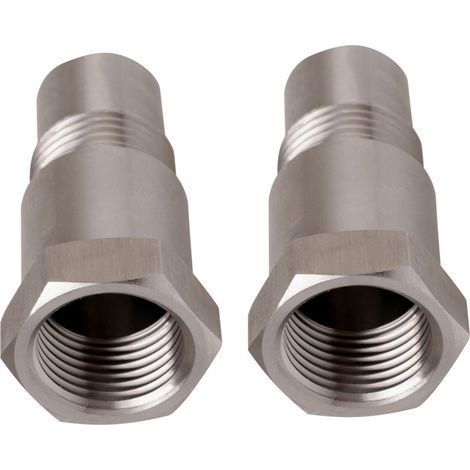 Adaptateur de capteur d'oxygène M18x1,5, entretoise d'échappement de moteur en acier inoxydable, convient à la plupart des systèmes de remplacement du véhicule, installation facile, réduit les émissio (1/5)