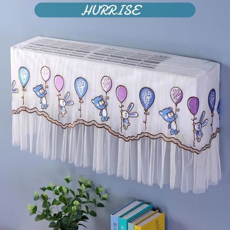 Sonew Couverture de climatiseur Sonew Housse de conditionnement housse Ballons Ours Lapin Violet Bleu 1,5P‑2P dans 94 cm/37 pouces (1/5)