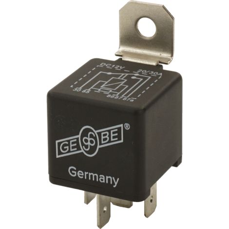 Relé con contacto de trabajo 12V 40A 4 polos