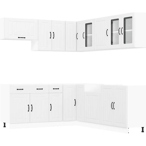 Set Mobili da Cucina 11 pz Lucca Bianchi Legno Multistrato vidaXL (1/5)