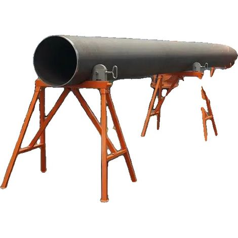 Soporte con ruedas, capacidad de carga de 1134 kg, altura regulable, color negro. (1/2)