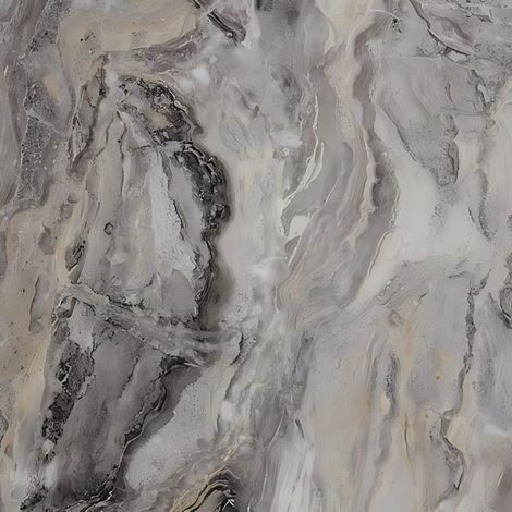 Échantillon panneau mural décoratif 0.03m² – Aspect marbre lisse gris – Format DINA5 – Pour décoration intérieure – Wallface