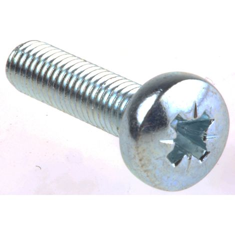 Vis à métaux RS PRO M5 à tête Cylindrique Pozidriv en Acier, 20mm ( Prix pour Sachet de 100 )