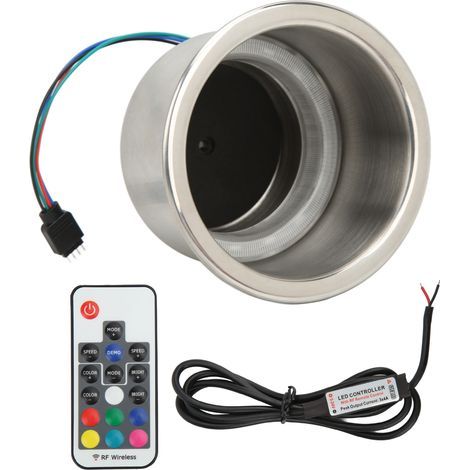 14-LED-RGB-Getränkehalter aus Edelstahl mit Fernbedienung für LKW, Boot, Yacht, Wohnmobil (1/5)