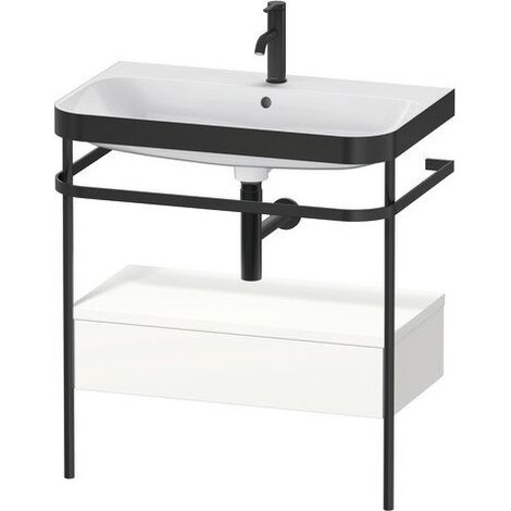 DURAVIT HP4742O3636 Support métallique avec siphon, avec Happy D.2 Plus, 1 trou pour robinet (HL)