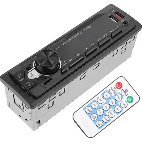 Mp3 Port USB 2.0 Autoradio 12v Voiture avec Connexion sans Fil Charge Rapide Entrée et Télécommande pour Modification Audio Routière (1/5)