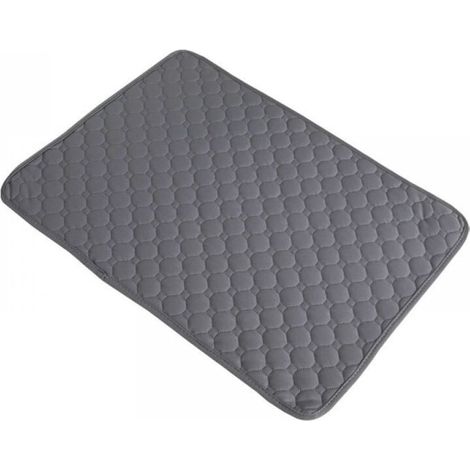 Tapis d'entraînement pour chien, 1 pièce, lavable, réutilisable, très absorbant, antidérapant, convient aux animaux de compagnie à l'extérieur, en voiture et en voyage (gris, 6045cm).-DOU