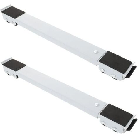 Pair 1 Ensemble Support Mobile Réglable pour Lave Linge et Réfrigérateur Base Multi Durable pour Électroménagers Design Évolutif et Stabilité Optimale (1/4)