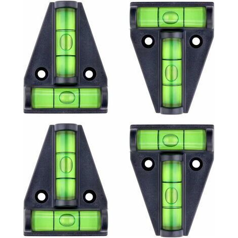Niveau à bulle compact en forme de T avec aimant intégré – 4 pièces, idéal pour le nivellement d’autocaravanes, stabilisateurs, caméras et autres équipements