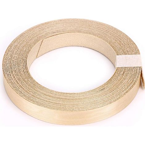 Skelang Wood Veneer, Veneer, Melamine Iron-On Edge Band, 19mm×15m for Shelf, Cabinet, Door Frame (Birch) (1/5)