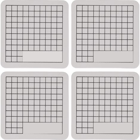 4Pcs Cutting Mat Mini Cute Model Cut Pad Paper Rubber Stamp Engraving Scale Board 6 x 6cm (1/5)